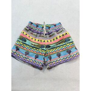 Chubbies Mens Small Swim Trunks Stingray Geometric Print Made USA Lined
